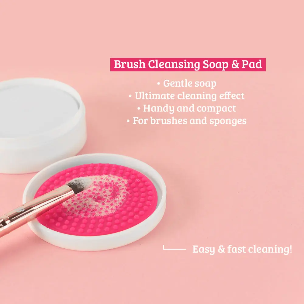 Makeup Brush & Sponge Cleansing Soap & Pad - Image 4