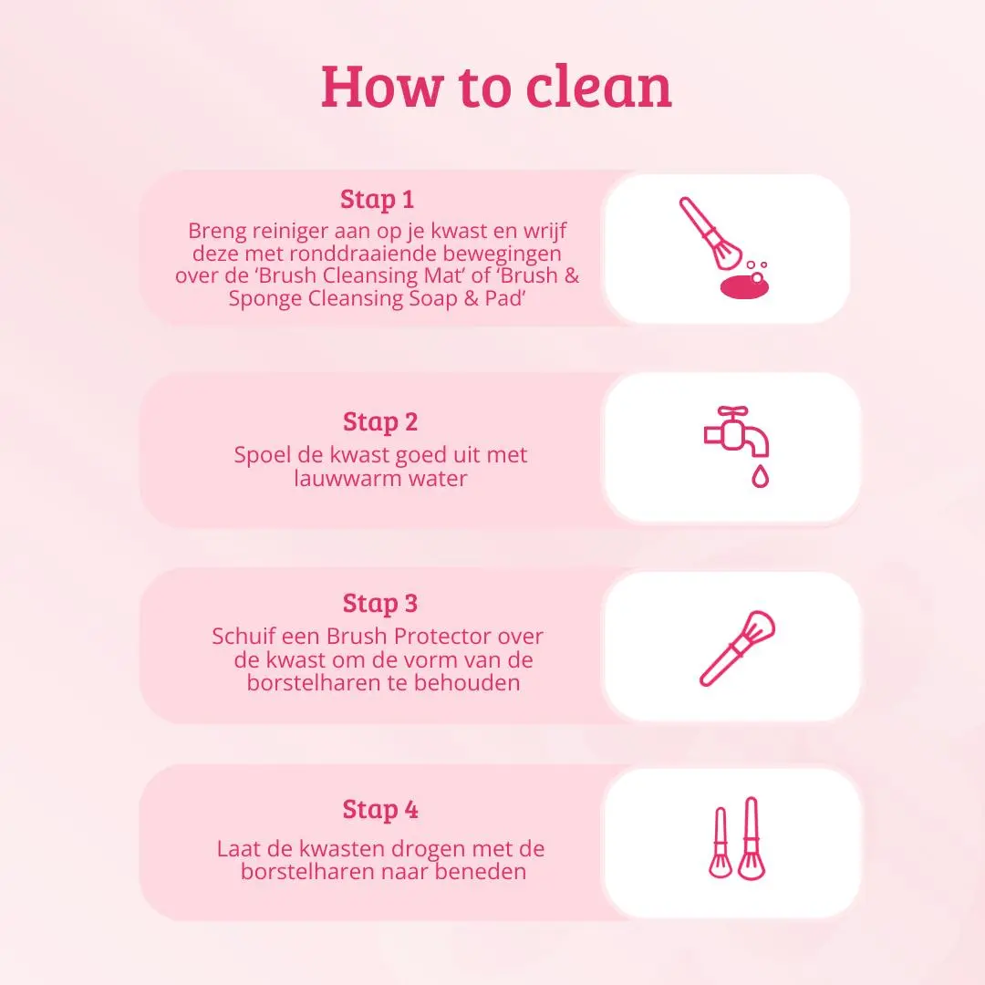 Soft Pink & Gold Bronzer & Blush Blending Brush - Image 6