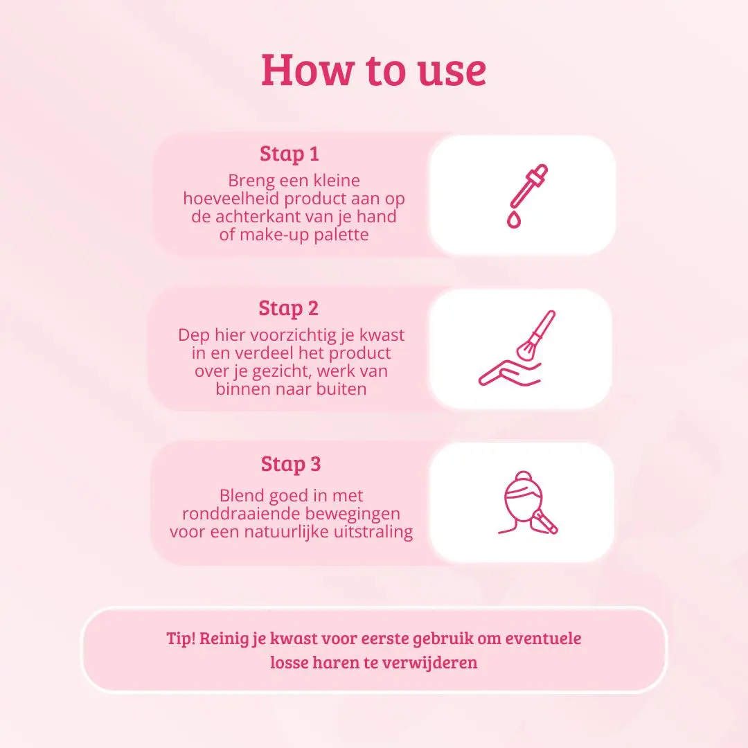 Soft Pink & Gold Multifunctional Blending Brush - Image 5