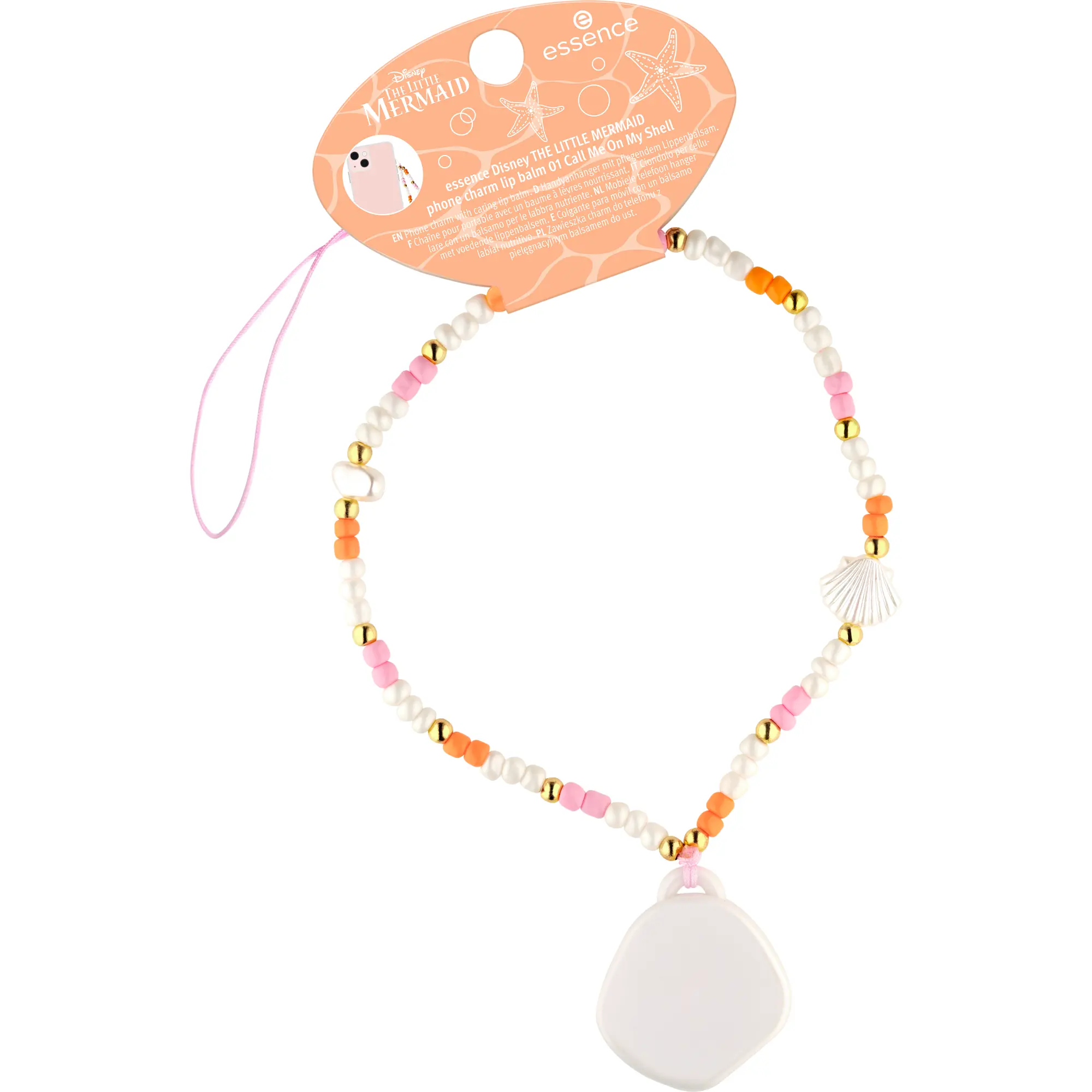 X Disney The Little Mermaid Phone Charm Lip Balm Call Me On My Shell - Image 7