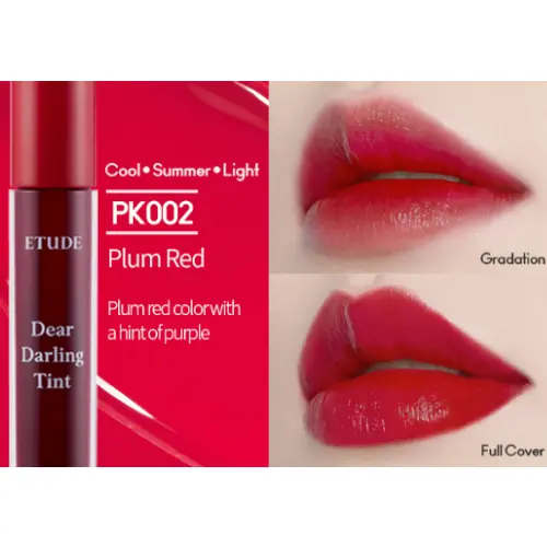 Dear Darling Water Gel Tint PK002 Plum Red - Image 3