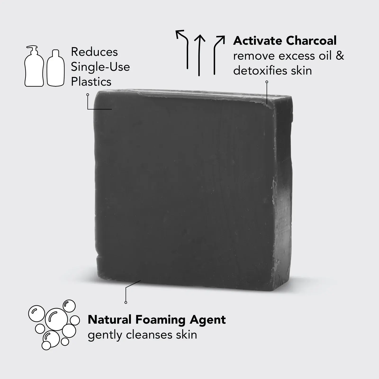 Charcoal Detoxifying Body Wash Bar - Image 3