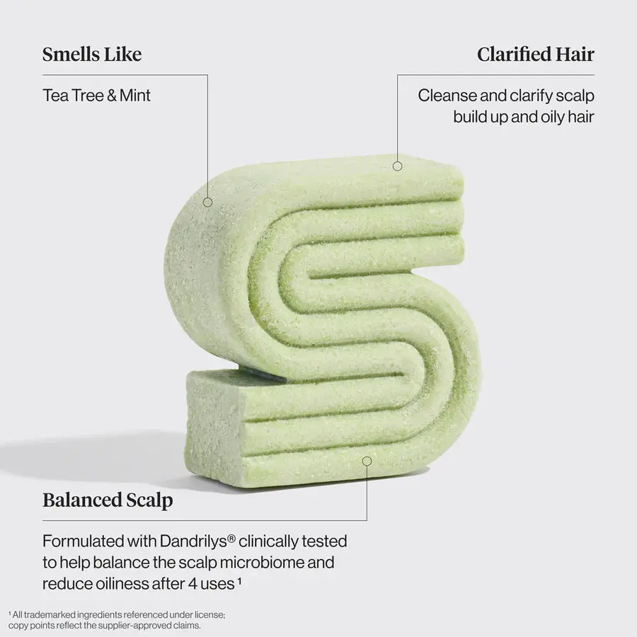 Clarifying Tea Tree & Mint Shampoo & Conditioner Bar Set - Image 4