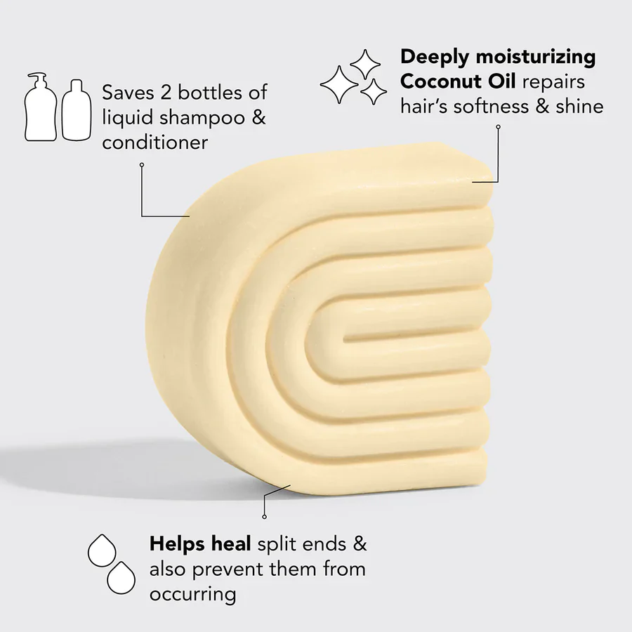 Coconut Oil Deep Moisturizing Solid Conditioner Bar - Image 3