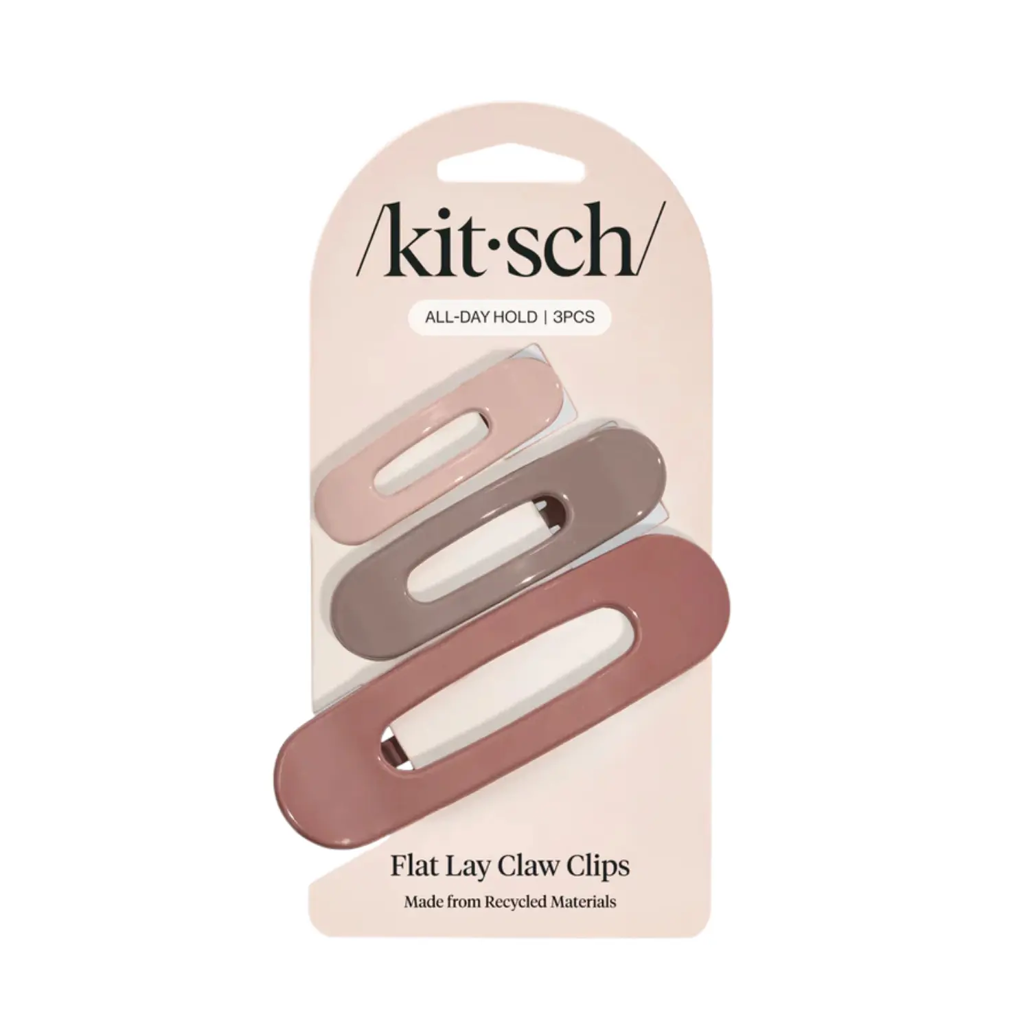 Flat Lay Claw Clip 3pc Terracotta - Image 4