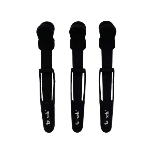 Recycled Plastic Crocodile Clip 3pc Black - Image 3