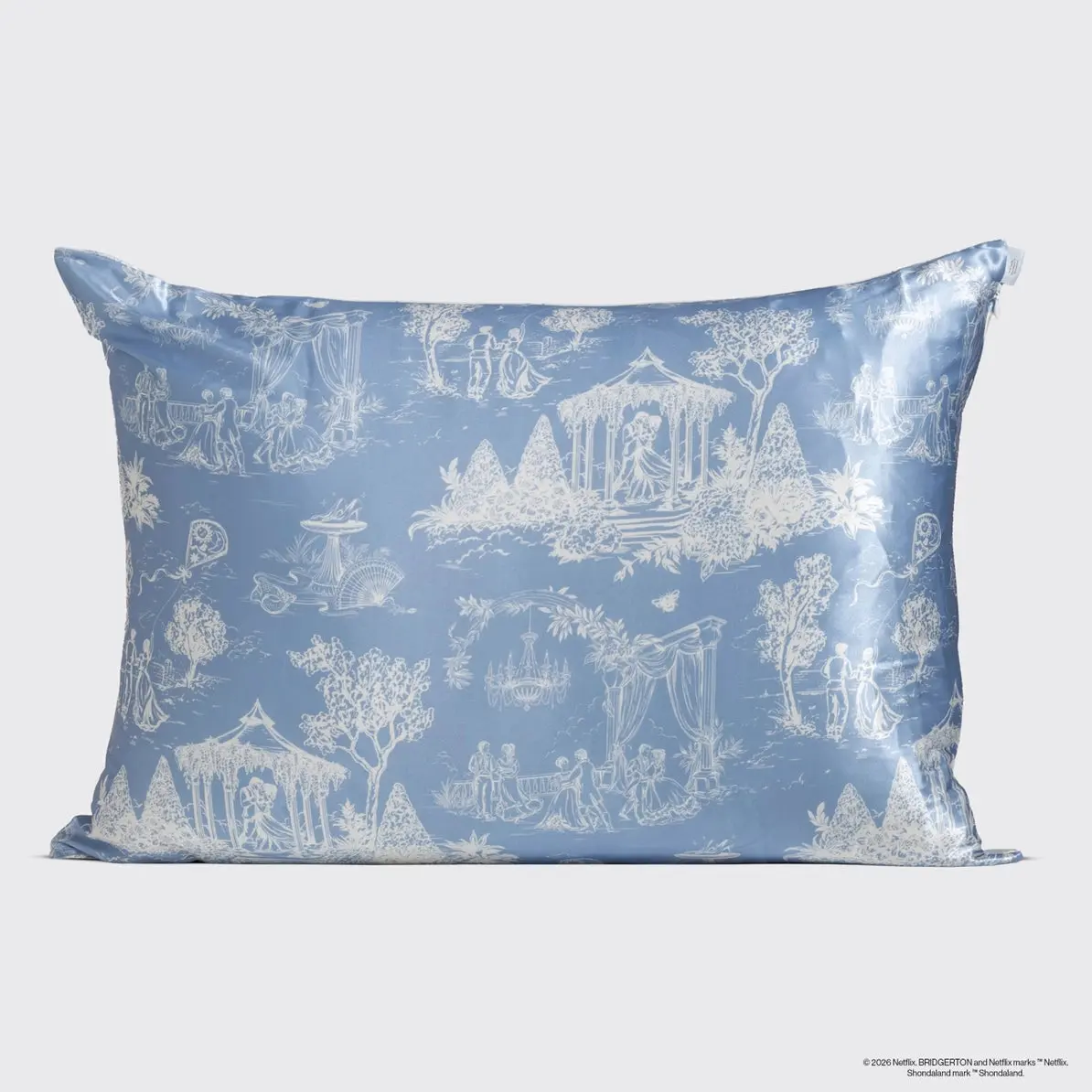 x Bridgerton Satin Pillowcase Garden Toile - Image 6