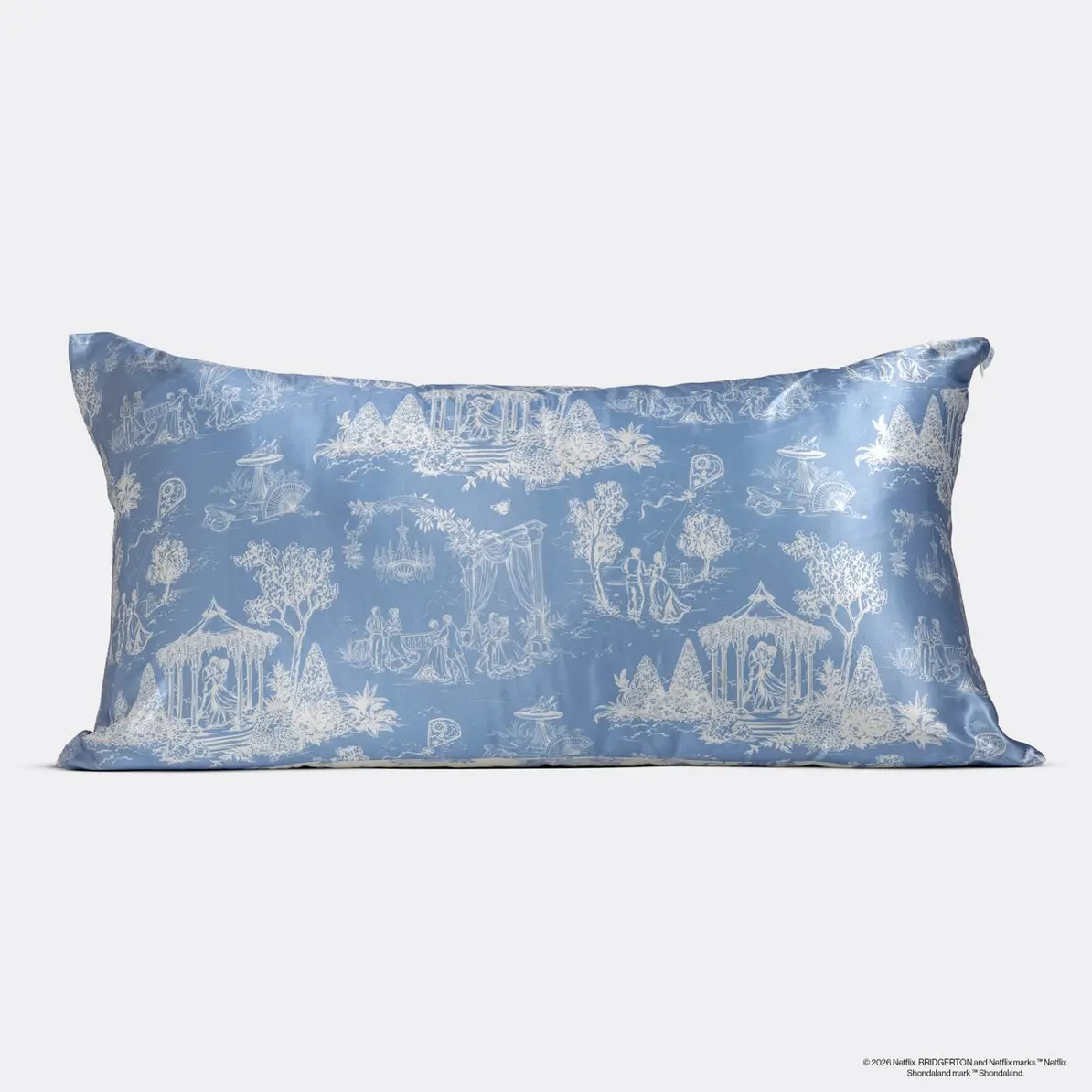 x Bridgerton Satin Pillowcase Garden Toile King - Image 5