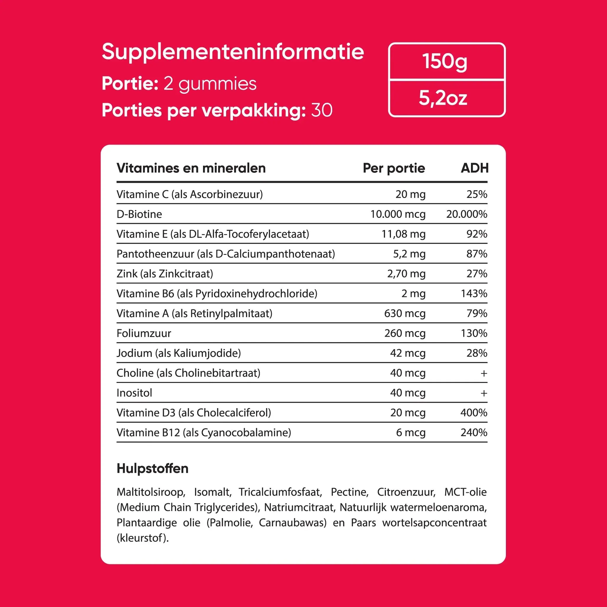 Hair Vitamins Watermelon Gummies - Image 4